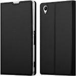 Schwarze Elegante Cadorabo Sony Xperia Z1 Cases Art: Flip Cases mit Bildern aus Kunstleder klappbar 