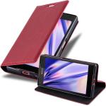 Rote Cadorabo Sony Xperia Z5 Compact Cases Art: Flip Cases aus Kunststoff 