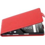 Rote Cadorabo Sony Xperia Z5 Cases Art: Flip Cases aus Kunststoff 