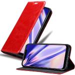 Reduzierte Rote Elegante Cadorabo Xiaomi Pocophone F1 Hüllen Art: Flip Cases mit Bildern aus Kunstleder klappbar 