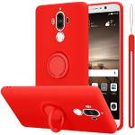 Rote Elegante Cadorabo Huawei Mate 9 Cases Art: Soft Cases mit Bildern aus Silikon kratzfest 