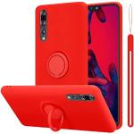 Rote Elegante Cadorabo Huawei P20 Pro Cases Art: Soft Cases mit Bildern aus Silikon kratzfest 