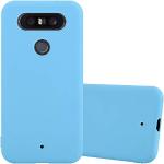 Blaue Elegante Cadorabo LG Q8 Cases Art: Soft Cases mit Bildern aus Gummi kratzfest 