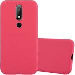 Rote Elegante Cadorabo Nokia 6.1 Plus Cases Art: Soft Cases mit Bildern aus Gummi kratzfest 