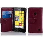 Reduzierte Lila Elegante Cadorabo Nokia Lumia 520 Cases Art: Flip Cases mit Bildern aus Kunstleder 