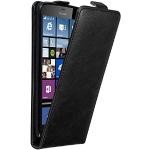 Reduzierte Schwarze Elegante Cadorabo Nokia Lumia 640 XL Cases Art: Flip Cases mit Bildern aus Kunstleder klappbar 