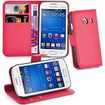Rote Elegante Cadorabo Samsung Galaxy Ace Cases Art: Flip Cases mit Bildern aus Kunstleder klappbar 