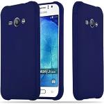 Blaue Elegante Cadorabo Samsung Galaxy J1 Cases Art: Soft Cases mit Bildern aus Gummi kratzfest 
