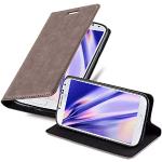 Reduzierte Braune Elegante Cadorabo Samsung Galaxy S4 Mini Cases Art: Flip Cases mit Bildern aus Kunstleder klappbar mini 