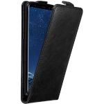 Reduzierte Schwarze Elegante Cadorabo Samsung Galaxy S8 Cases Art: Flip Cases mit Bildern aus Kunstleder klappbar 