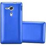 Blaue Cadorabo Sony Xperia SP Cases Art: Bumper Cases mit Bildern aus Silikon 