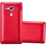 Rote Cadorabo Sony Xperia SP Cases Art: Bumper Cases mit Bildern aus Silikon 