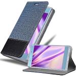 Reduzierte Blaue Elegante Cadorabo Sony Xperia XA1 Cases Art: Flip Cases mit Bildern aus Kunstleder klappbar 