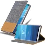 Braune Cadorabo Samsung Galaxy S10 Cases Art: Flip Cases 
