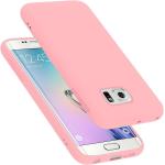 Pinke Cadorabo Samsung Galaxy S6 Edge Cases aus Silikon 