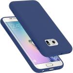 Blaue Cadorabo Samsung Galaxy S6 Edge Cases aus Silikon 