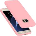 Pinke Cadorabo Samsung Galaxy S7 Hüllen aus Silikon 