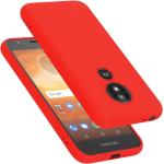 Rote Cadorabo Moto E5 Cases aus Silikon 