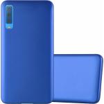 Blaue Cadorabo Samsung Galaxy A7 Hüllen 2018 Matt aus Kunststoff 