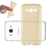 Goldene Samsung Galaxy J3 Cases durchsichtig aus Silikon 