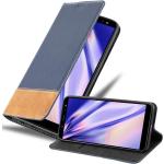 Braune Cadorabo Samsung Galaxy A6 Hüllen 2018 Art: Flip Cases aus Kunstleder 