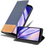 Braune Cadorabo Samsung Galaxy A8 Hüllen 2018 Art: Flip Cases aus Kunstleder 