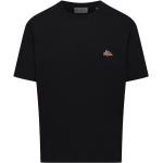 Schwarze Bio T-Shirts mit Tiermotiv aus Baumwolle für Herren Größe L 