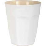 Weiße Retro IB Laursen Mynte Kaffeebecher aus Steingut 