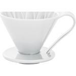 Weiße Pour Over Kaffeebereiter aus Porzellan 