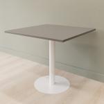 Weiße Runde Tischplatten aus Stahl Breite 50-100cm, Höhe 50-100cm, Tiefe 50-100cm 