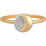 Reduzierte Gelbe Cai Jewels Runde Bicolor Ringe aus Silber für Damen Größe 58 