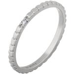 Weiße Cai Jewels Ringe mit Herz glänzend aus Silber für Damen Größe 58 