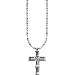 CAÏ Kette mit Anhänger 925/- Sterling Silber rhodiniert Kreuz