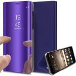 Reduzierte Elegante Samsung Galaxy S7 Edge Cases Art: Flip Cases durchsichtig aus Leder mit Spiegel 