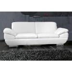 Reduzierte Weiße Calia Italia Glamour Zweisitzer-Sofas aus Leder Breite 200-250cm, Höhe 50-100cm, Tiefe 50-100cm 2 Personen 
