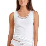 Reduzierte Weiße Ärmellose Calida Damenträgerhemden & Damenachselhemden aus Baumwolle Größe S 
