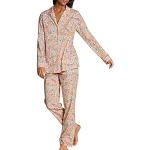 Reduzierte Calida Oeko-Tex Damenschlafanzüge & Damenpyjamas aus Baumwolle Größe XL 