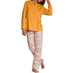 Reduzierte Gelbe Calida Damenschlafanzüge & Damenpyjamas aus Baumwolle Größe XS 