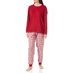 Reduzierte Rote Unifarbene Calida Damenschlafanzüge & Damenpyjamas aus Baumwolle Größe XL für den für den Winter 