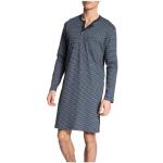 Reduzierte Saphirblaue Calida Herrennachthemden aus Baumwolle Größe XL 