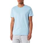 Reduzierte Blaue Kurzärmelige Calida Oeko-Tex Rundhals-Ausschnitt T-Shirts aus Baumwolle für Herren Übergrößen 