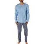 Blaue Calida Pyjamas kurz aus Jersey für Herren Größe XL 