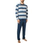 Blaue Gestreifte Calida Pyjamas lang aus Jersey für Herren Größe XXL für den für den Frühling 