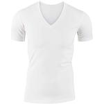 Reduzierte Weiße Calida V-Ausschnitt Herrenunterhemden aus Jersey 