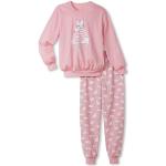 Rosa Unifarbene Calida Bio Lange Kinderschlafanzüge aus Jersey für Mädchen Größe 170 