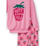Pinke Unifarbene Calida Bio Lange Kinderschlafanzüge aus Jersey für Mädchen Größe 170 