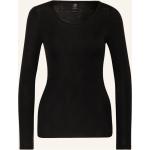 Schwarze Langärmelige Calida Langarm-Unterhemden für Damen Größe XL 