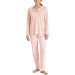 Reduzierte Rosa Maritime Calida Pyjamas lang für Damen Übergrößen 