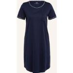 Blaue Kurzärmelige Calida Oeko-Tex Nachhaltige Damennachthemden aus Jersey Größe XL 