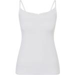 Weiße Calida Damenträgerhemden & Damenachselhemden aus Spitze Größe L 